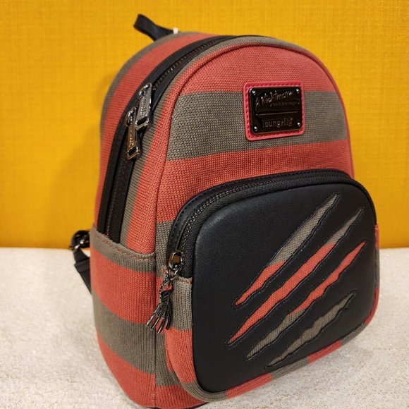 Loungefly Freddy Krueger Nightmare on Elm Street Sweater Mini Backpack NEW - Picture 3 of 12